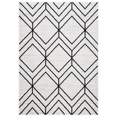 Safavieh 4 x 6 ft. Adirondack 241F Power Loomed Rectangle Area Rug Light Grey & Black ADR241F-4